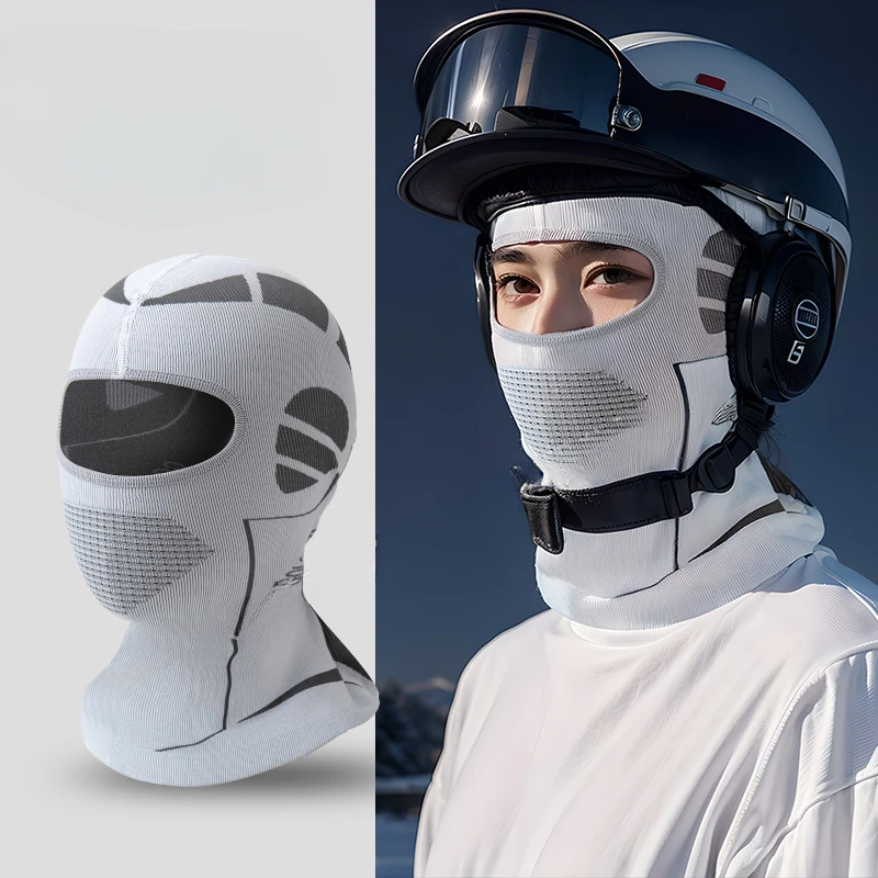 男性女性防寒サーマルスカーフ冬スキー帽子目出し帽フルフェイスマスクスキーサイクリング狩猟ヘッドネックカバーヘルメットライナーキャップ