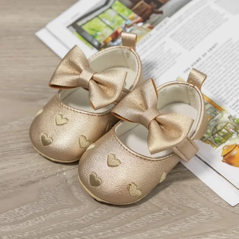 Bebê meninas 0-18 meses indoor primeiro walker sapatos sola de algodão macio antiderrapante clássico bordado bowknot gancho & loop botas infantis