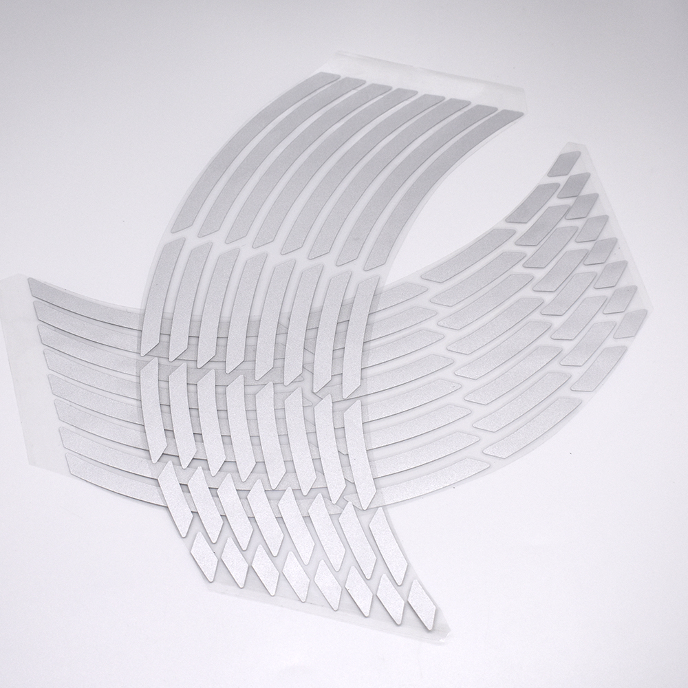 Pegatinas para llantas de neumáticos de motocicleta y coche, pegatinas reflectantes para neumáticos de ruedas de 17 "-19", calcomanías para automóviles