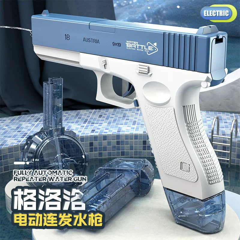 Nieuwe Waterpistool Elektrische M416 Pistool Schieten Speelgoed Volautomatische Zomer Strand Outdoor Leuk Speelgoed Voor Kinderen Jongens Meisjes Volwassenen Gift