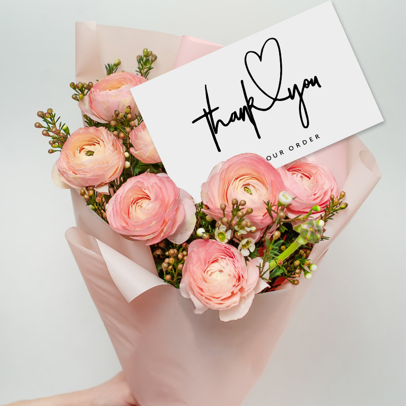 Obrigado Cartões para o Casamento, Notas Brancas, Pequenas Empresas, Graduação, chuveiro nupcial, Baby Shower, 50pcs por pacote