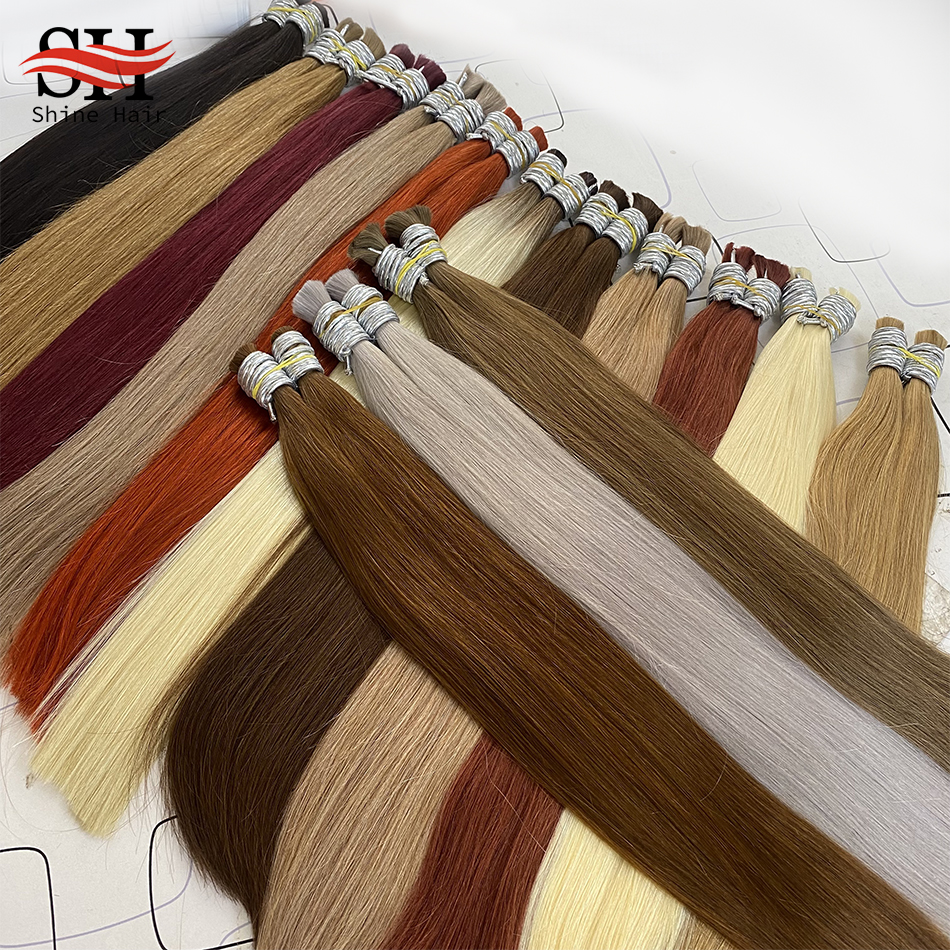100% echt maagdelijk menselijk haar bulkverlenging 1b 613 blond haar bulk 10a weven voor vlechten onverwerkt geen inslag steil haar