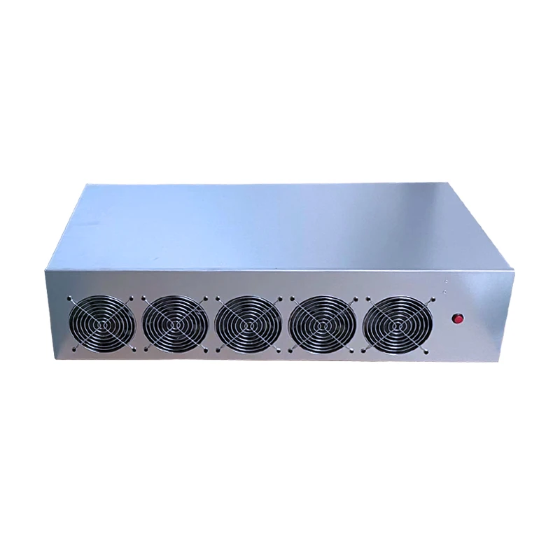 High Quality X79 the Live Broadcast Gaming 9 GPU X79 Computer case with 9 Pieces 580 Graphics Card Pc Computer case Chassis