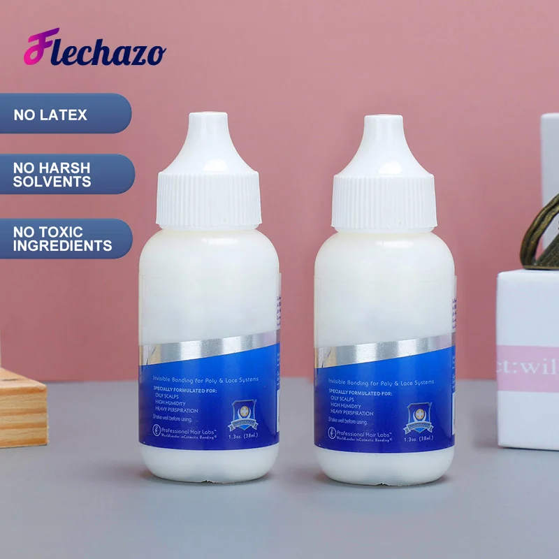 Pegamento para peluca resistente al agua, sujeción Extra, súper adhesivo y resistente al sudor, pegamento para peluca de encaje frontal, pegamento frío de Color blanco para pelucas