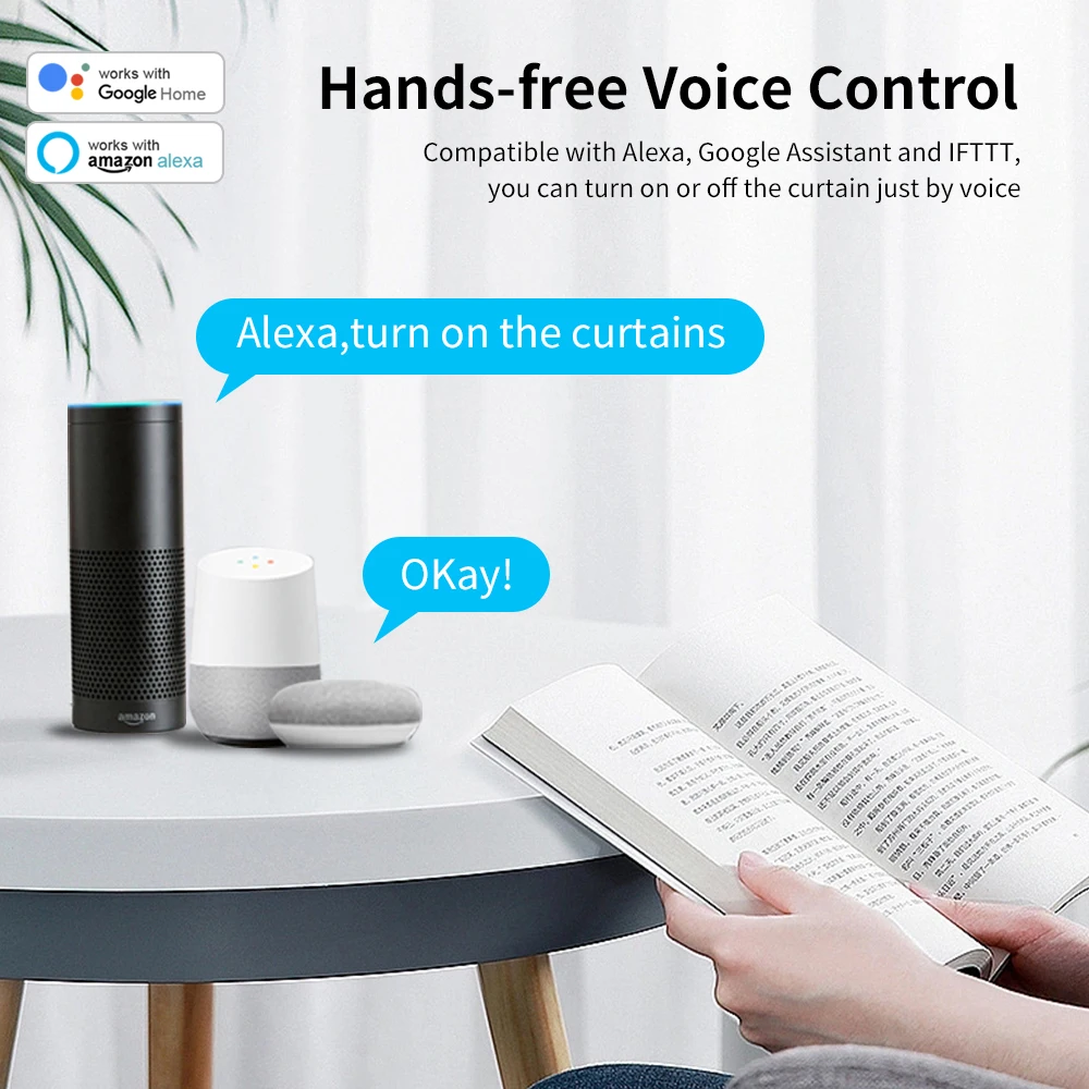 Moteur de volet de rideau électrique intelligent Tuya Wifi/Zigbee, avec application à distance RF, commande vocale pour Alexa Google Assistant SmartThings