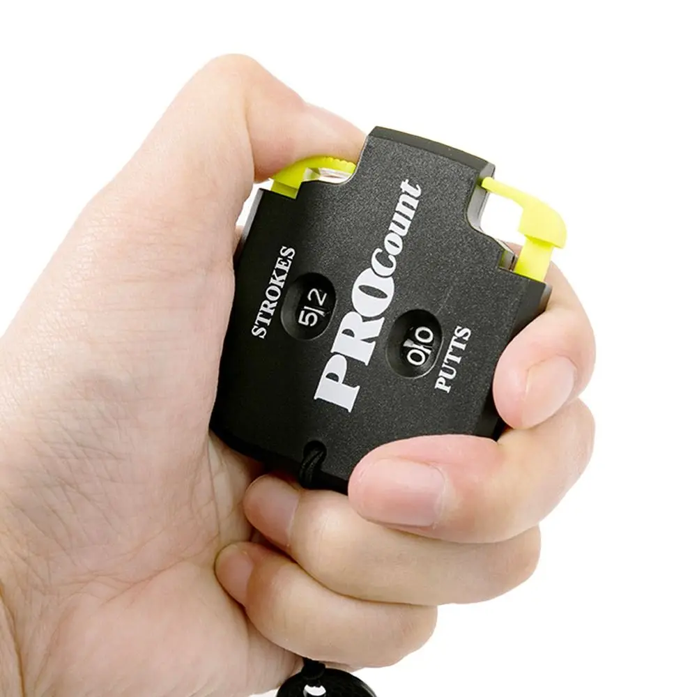 Golf Score Counter Shot Count Stroke Putt Score Counter Two Digits Scoring Keeper with Key Chain Golf Training Golf Accessories