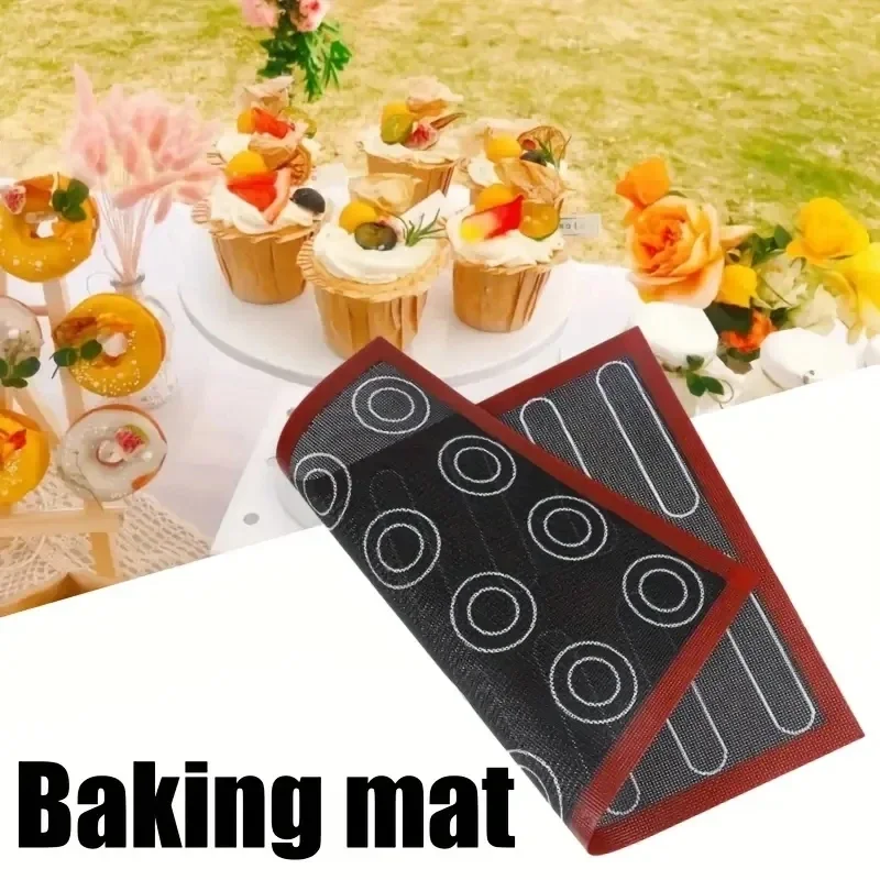 Tapete de cozimento de silicone perfurado antiaderente, 2 peças, forro de folha de forno para macaron, biscoitos, pastelaria, padaria, ferramentas de cozimento ao ar livre
