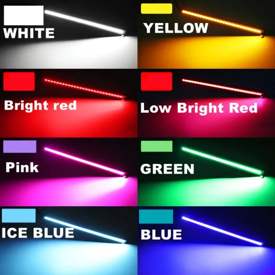 10 pieces Super Bright LED COB Fog Daytime Running Light 17cm  Waterproof 12V 6500K Car Light Auto Interior Styling Bar Lamp