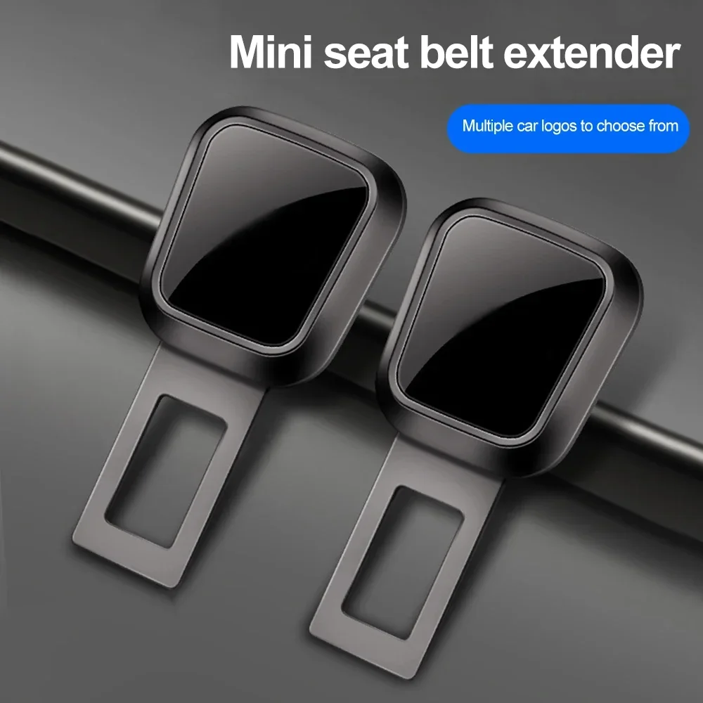 Extensor de Clip para cinturón de seguridad de coche, hebilla de bloqueo para cinturón de seguridad, extensor de enchufe de inserción gruesa, hebilla de seguridad para Tesla Porsche, 1/2 Uds.
