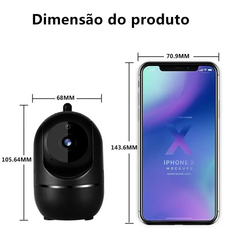 IP-Kamera ycc365 plus Smart Home 1080p HD-Sicherheit Auto-Tracking-Netzwerk drahtlose Infrarot-Überwachung Nachtsicht-WLAN-Kamera
