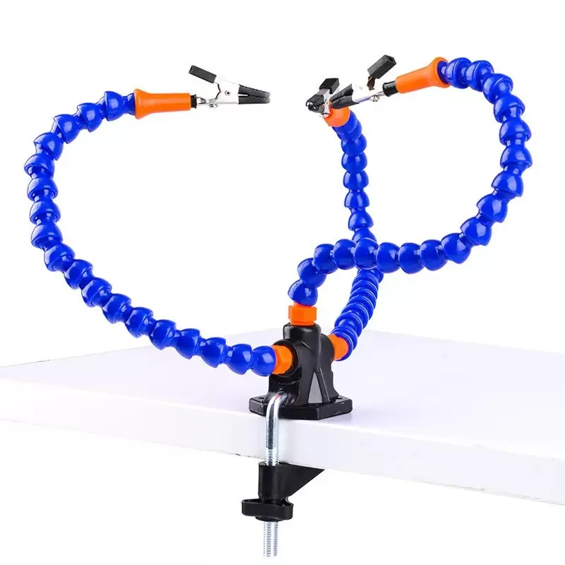 Table clamp universal arm welding table three-jaw auxiliary fixture pcb circuit board welding maintenance tool fixing bracket