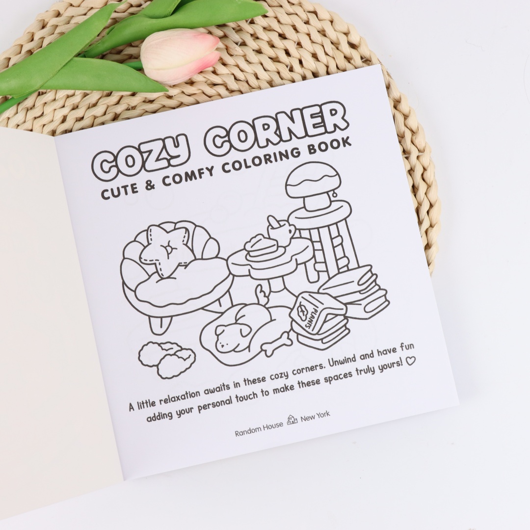 Cozy Corner: Coloring Book for Adults and Teens Featuring Educational Doodles Book For Relaxation