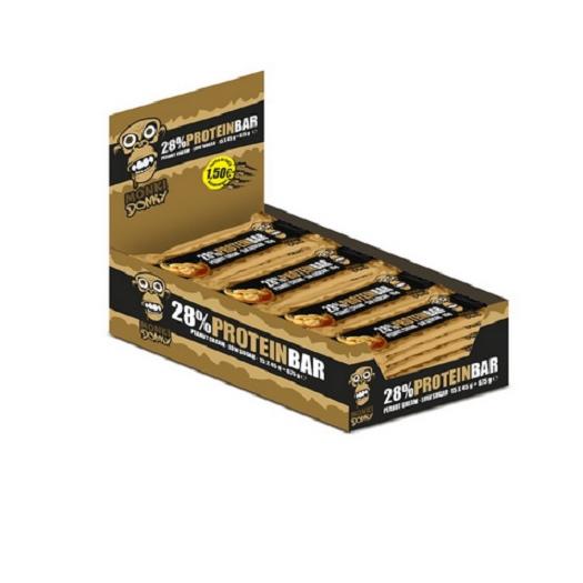 Monki-Donky Protein Bars-15ud Double Sabor Chocolate, Sabor Amendoim, Biscoitos Creme, 45g