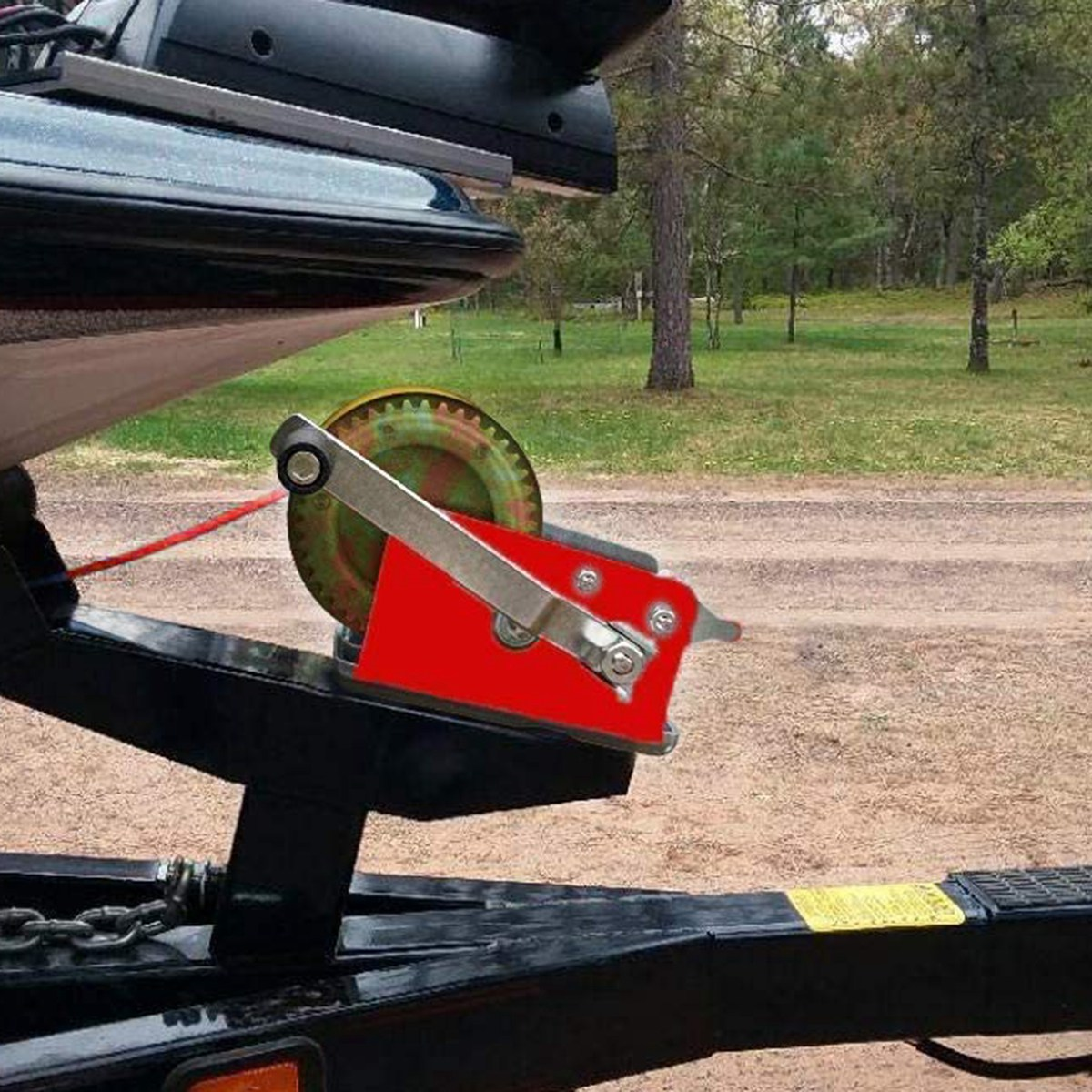 Treuil manuel avec sangle de 10m (32Federation) pour remorque de bateau, capacité de 3500lb