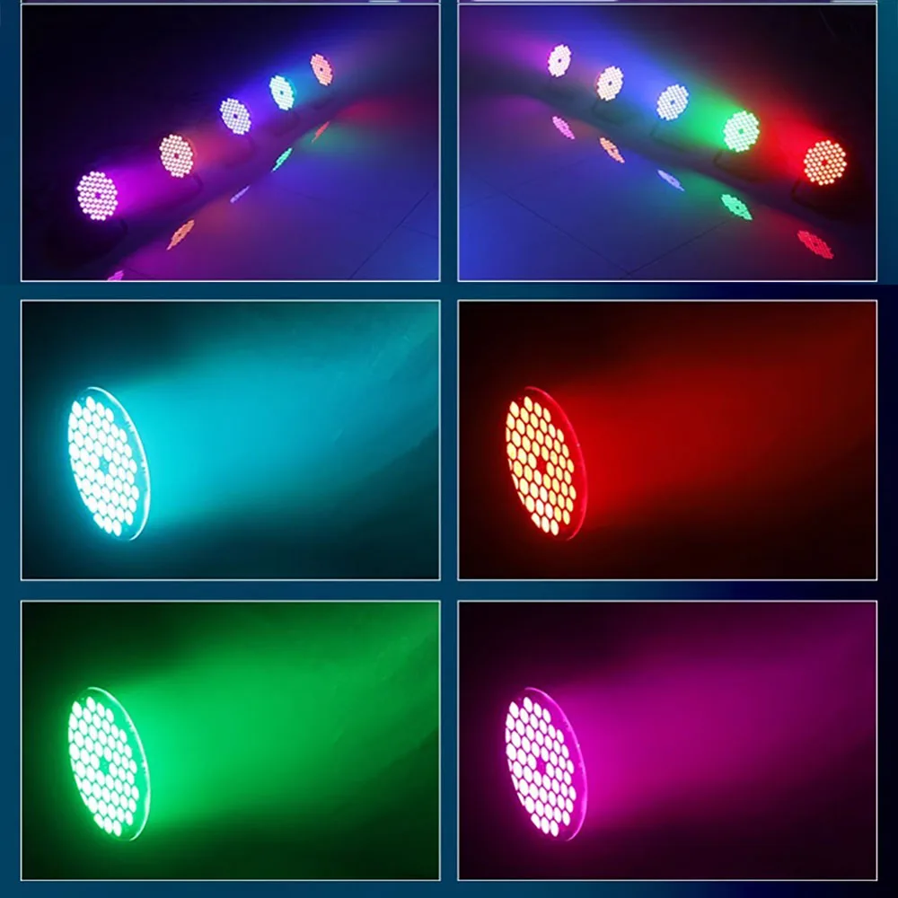 60*3W Professional Disco light DMX 512 Voice Control RGB LED Ktv Bar Party DJ Decorative Stage Light Effect Projector par lamp