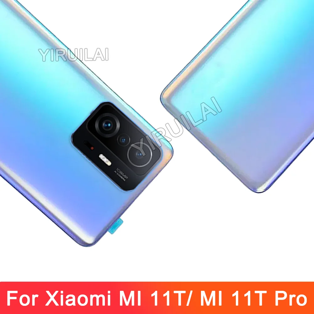 Grade AAA Back Cover Gehäuse mit Kameraobjektiv für Xiaomi MI 11T/ MI 11T Pro Back Gehäuse Back Cover Tür mit Kleber