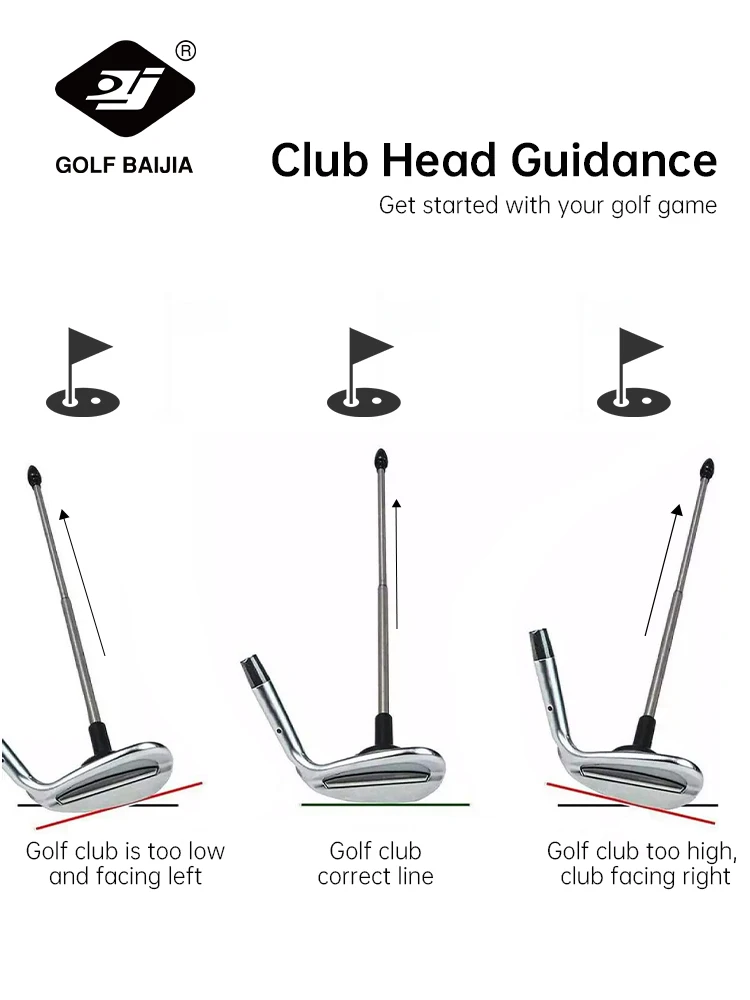 Golf Club Lie Angle Adjust Tool Magnetic Golf Cutter Direction Indicator Golf ClubAlignment Stick lmprove Game Skill Training