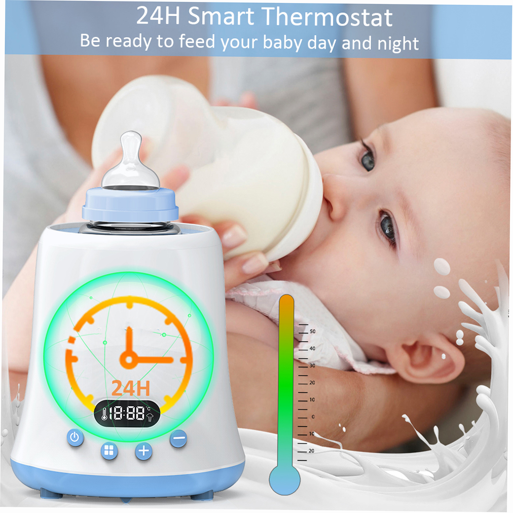 Eccomum Babyflessenwarmer Snelle melkverwarmer met LCD-display en timer