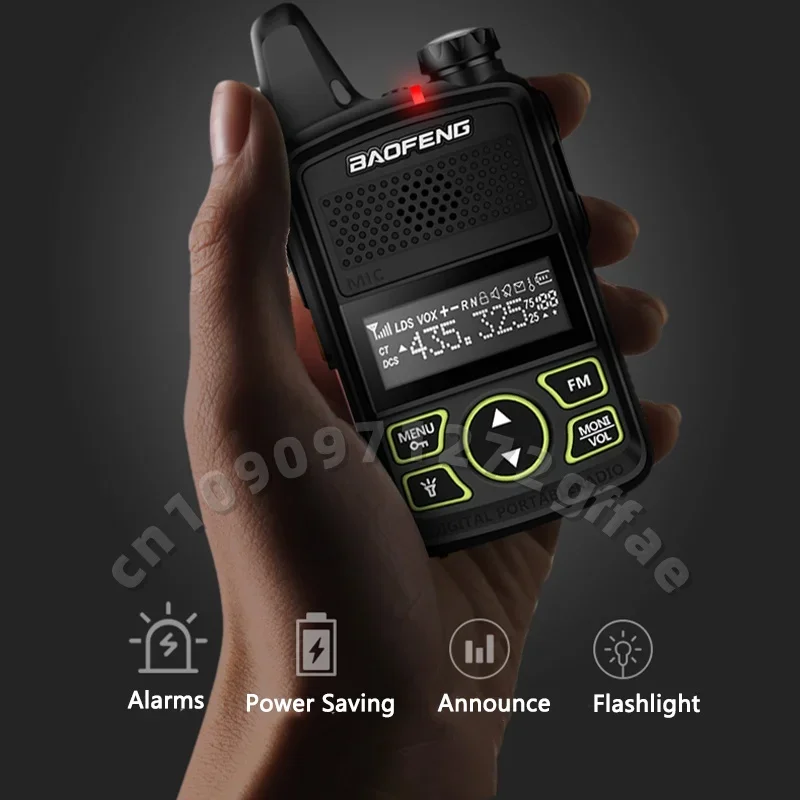 Baofeng Mini Walkie Talkie BF-T1 UHF 400-470MHz แบบพกพา 5W Two Way Radio1500mAh 20CH Transceiver Walkie Talkie สําหรับของขวัญเด็ก
