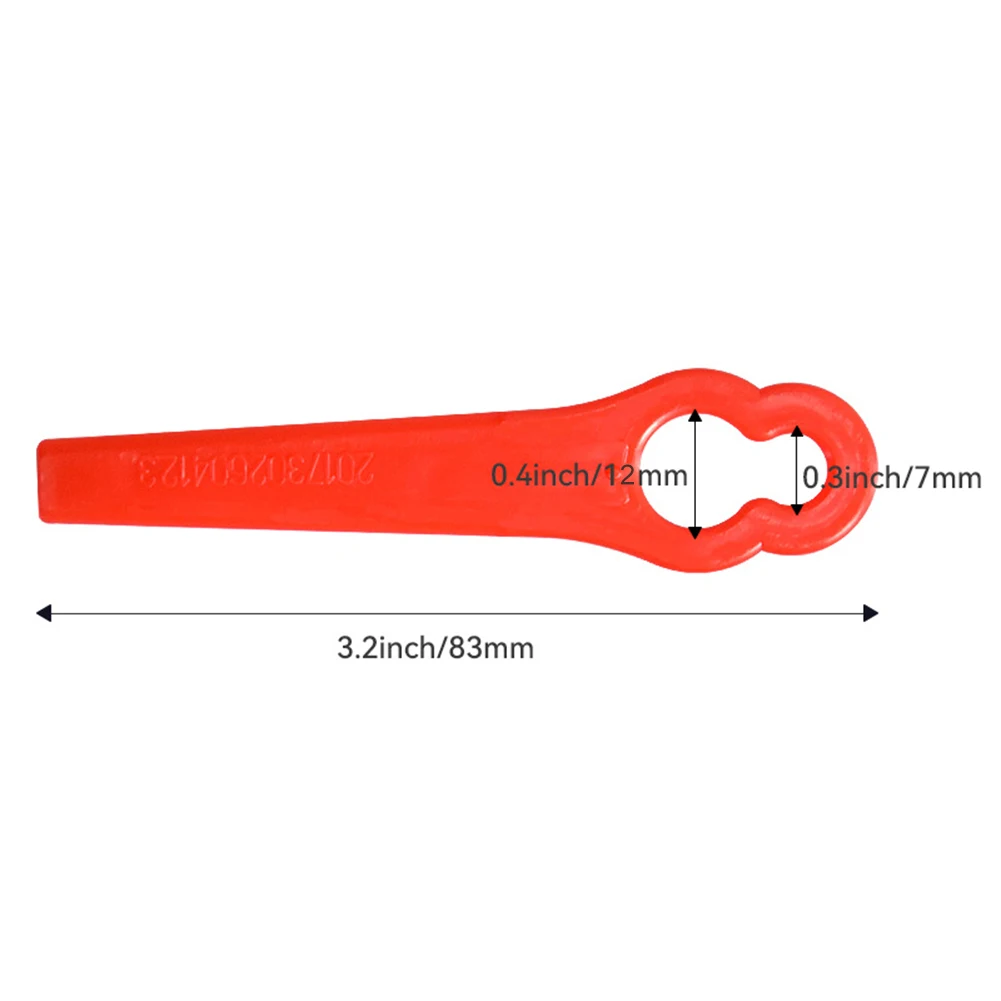 20-400 stücke Rasenmäher blätter Kunststoff l83 Grass chneid messer Ersatzteile Mähmaschine Klinge Garten Akku-Grass ch neider