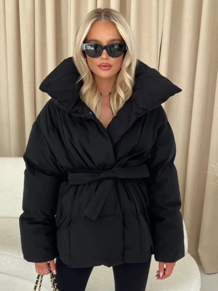 Mode solide Revers flauschigen Fuchs Pelzmantel Frauen elegante Langarm Overs ize Gradient Jacke Winter dicke warme Dame pelzigen Mantel