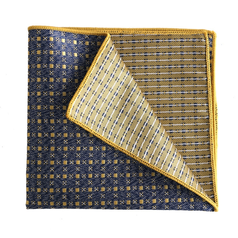 Y3ne lenço de bolso quadrado de tartán para casamento, lenço para noivos, mulheres, lenços de casamento