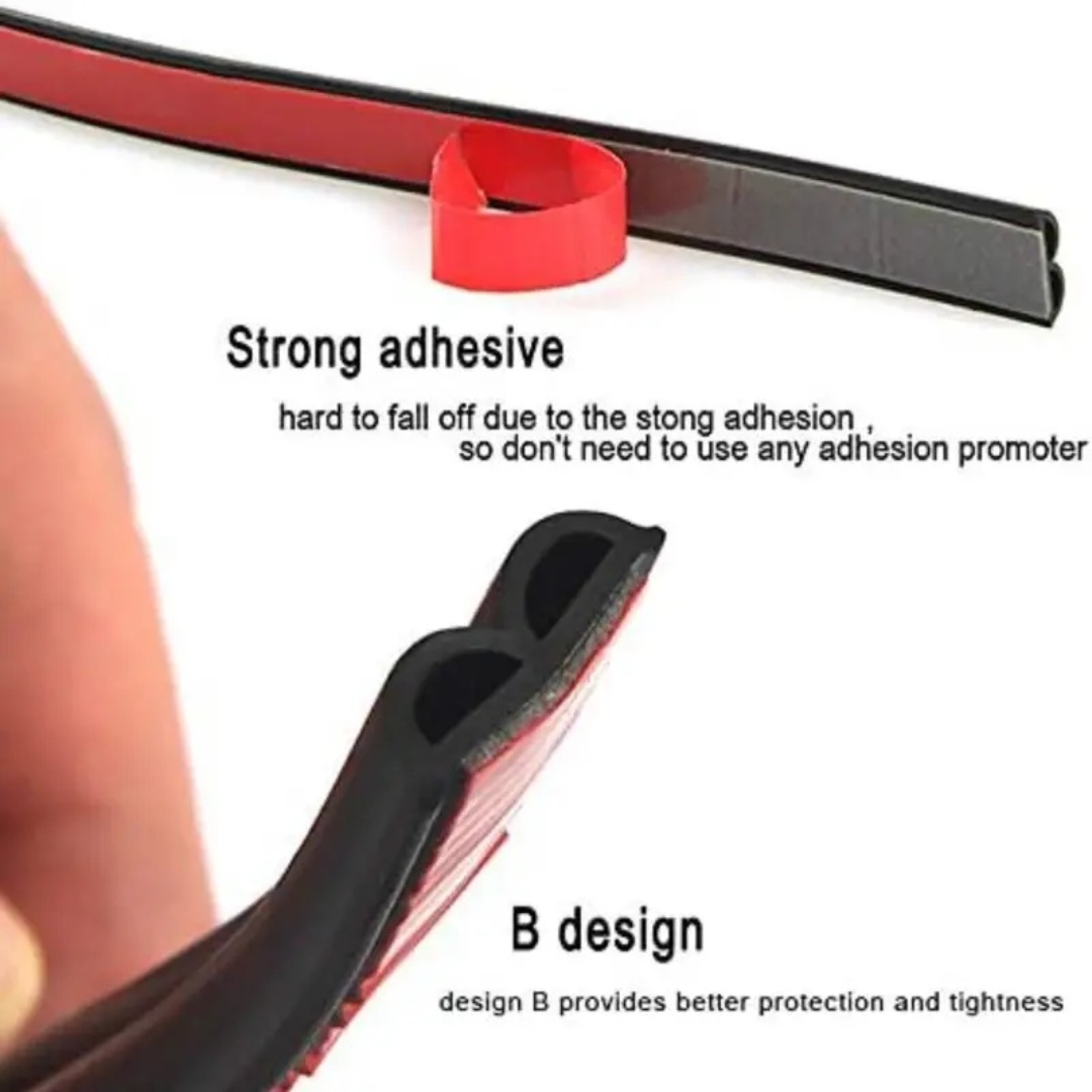 Tiras de vedação da porta do carro adesivo weatherstrip borracha b forma selos da porta isolamento acústico auto porta selante acessórios automóveis