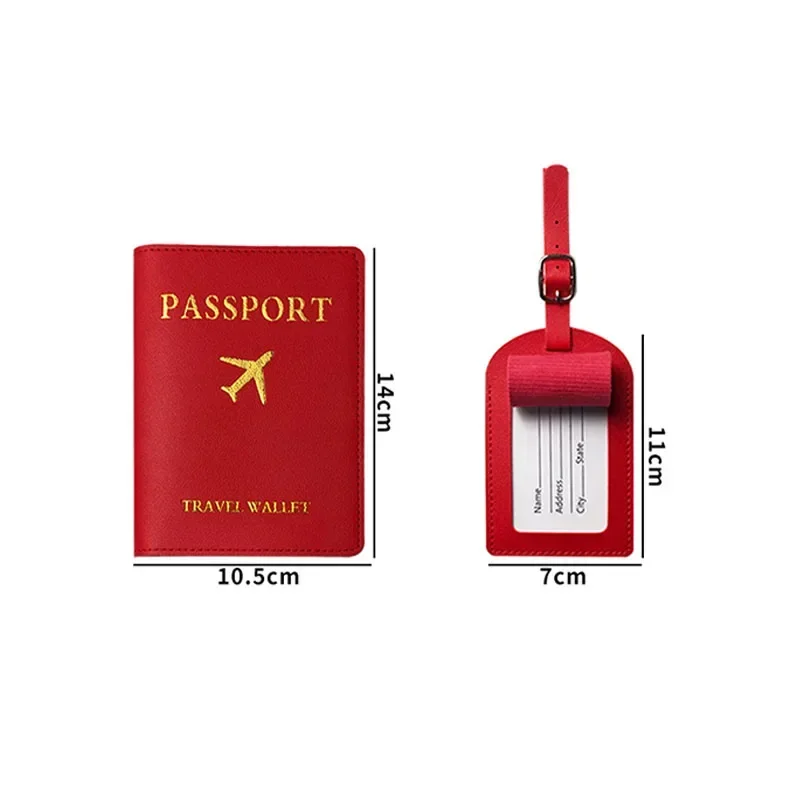 แท็กกระเป๋าเดินทางผู้หญิงผู้ชาย PU หนังกระเป๋าเดินทาง Identifier ป้าย Baggage Boarding Bag Tags ชื่อ ID ที่อยู่ผู้ถืออุปกรณ์เสริม