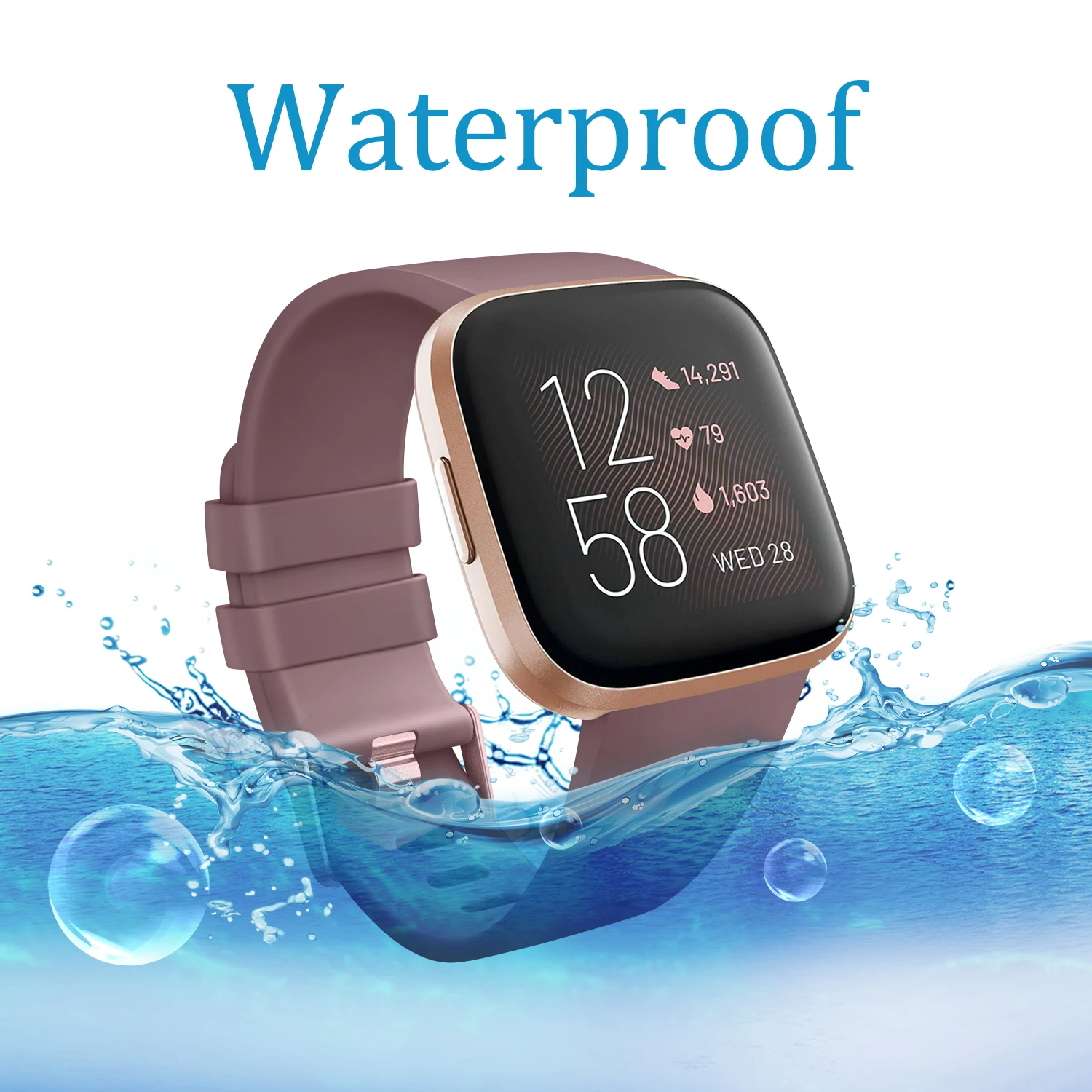 Correa de reloj de TPU suave para Fitbit Versa 1/Versa 2/Versa Lite pulsera deportiva para Fitbit Versa 2 Versa SE reemplazo de pulsera