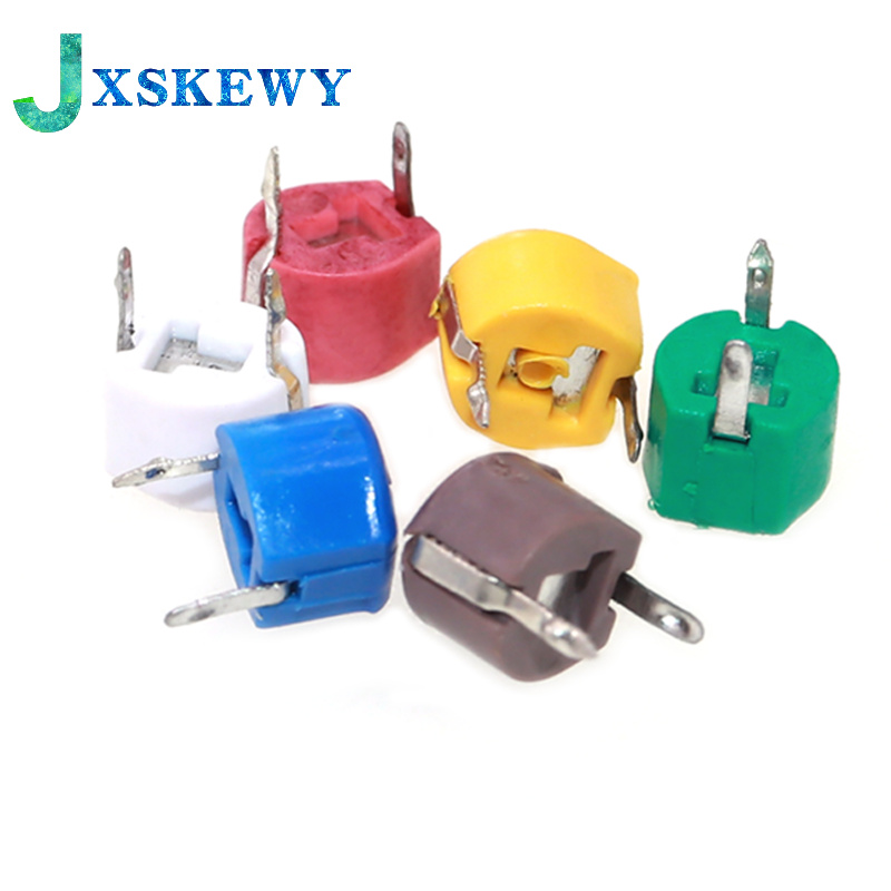 10PCS adjustable capacitor 5P 10P 20P 30P 40P 50P 60P 70P 120PPF JML06-1-120P trimmer variable capacitance plastic 6mm 20/30/PF