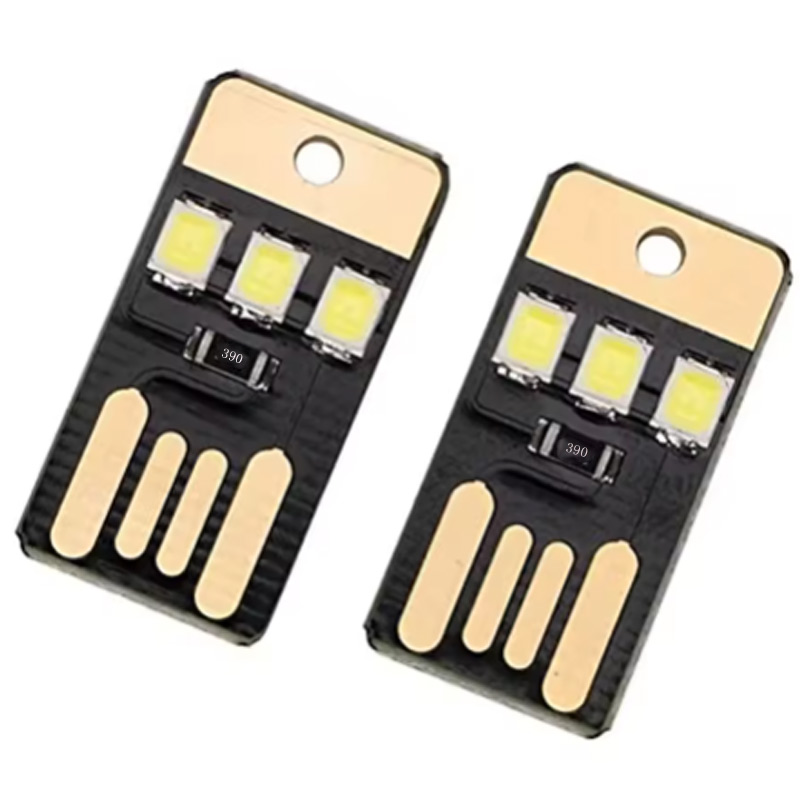 20PCS Ultra-thin mini USB LED lamp, computer lamp, power bank, portable high-intensity USB lamp, touch switch, night light