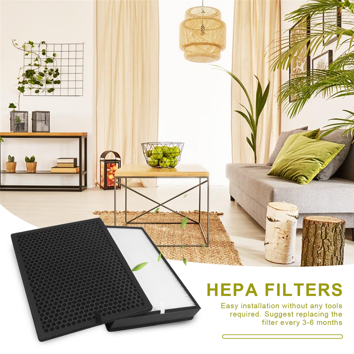 Filter Pengganti Filter A61T-HEPA untuk Philips FY2420/40 FY2422/40, Pembersih Udara Seri 2000 2000I, Ganti AC2889 AC2887