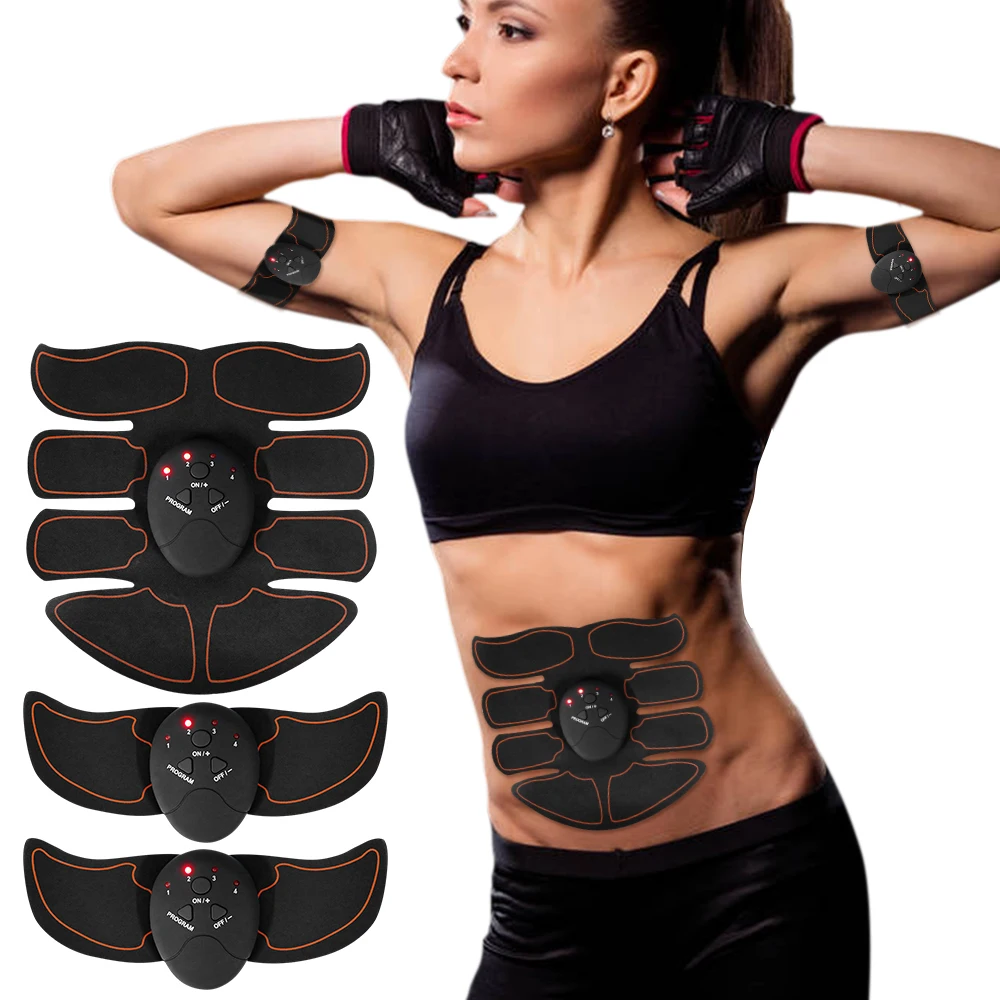 Ems estimulador muscular abdominal emagrecimento massageador hip treinamento fitness queima de gordura nádegas braço abdômen trainer aparelho