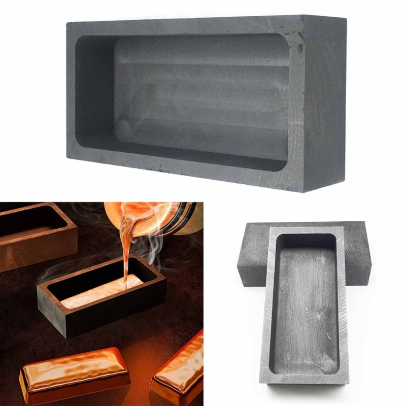 Graphite Ingot Mold Crucible for Aluminum Alloy  Brass Casting Refining