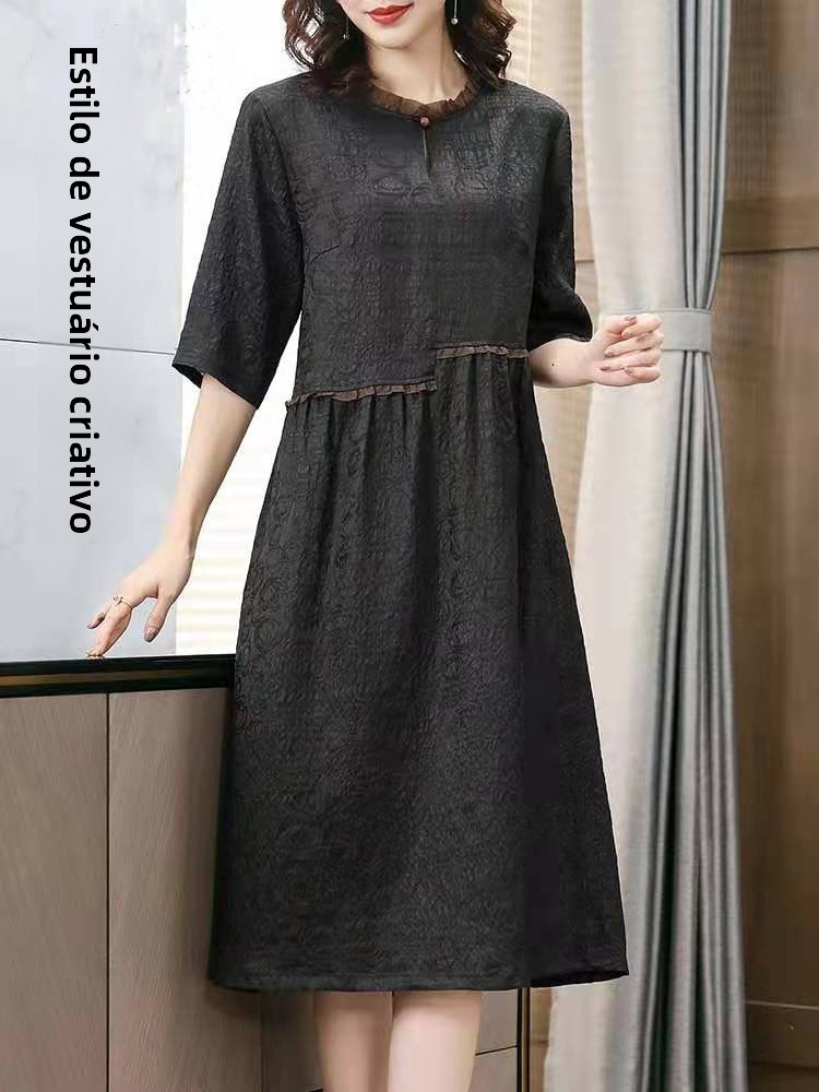 Modelo de Vestido de Seda Pesada C09 para Mulheres, Amostra Real, Corte Personalizado, Diaama de Vestuário, Modelo de Pape...