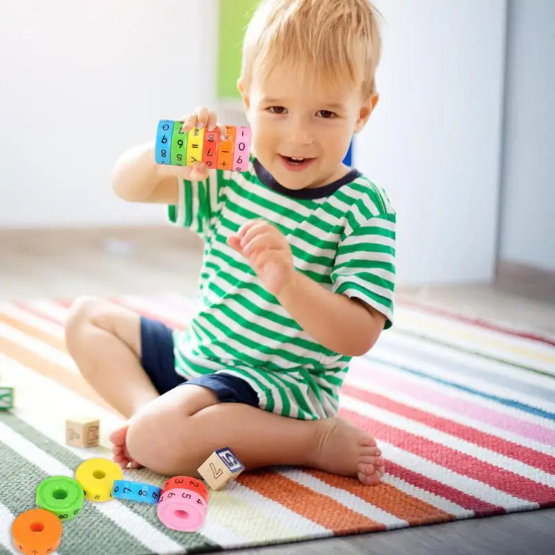 Montessori Preschool Puzzle Game Numbers and Symbols Math Skills Magnetic Block Calculate Educational Tools Great Gift for Kids
