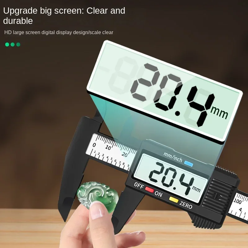 Electronic Digital Caliper Carpentry Tools Carbon Fiber Dial Tool 150 Mm Microcirculation Measurement Tool Pied a Coulisse Hand