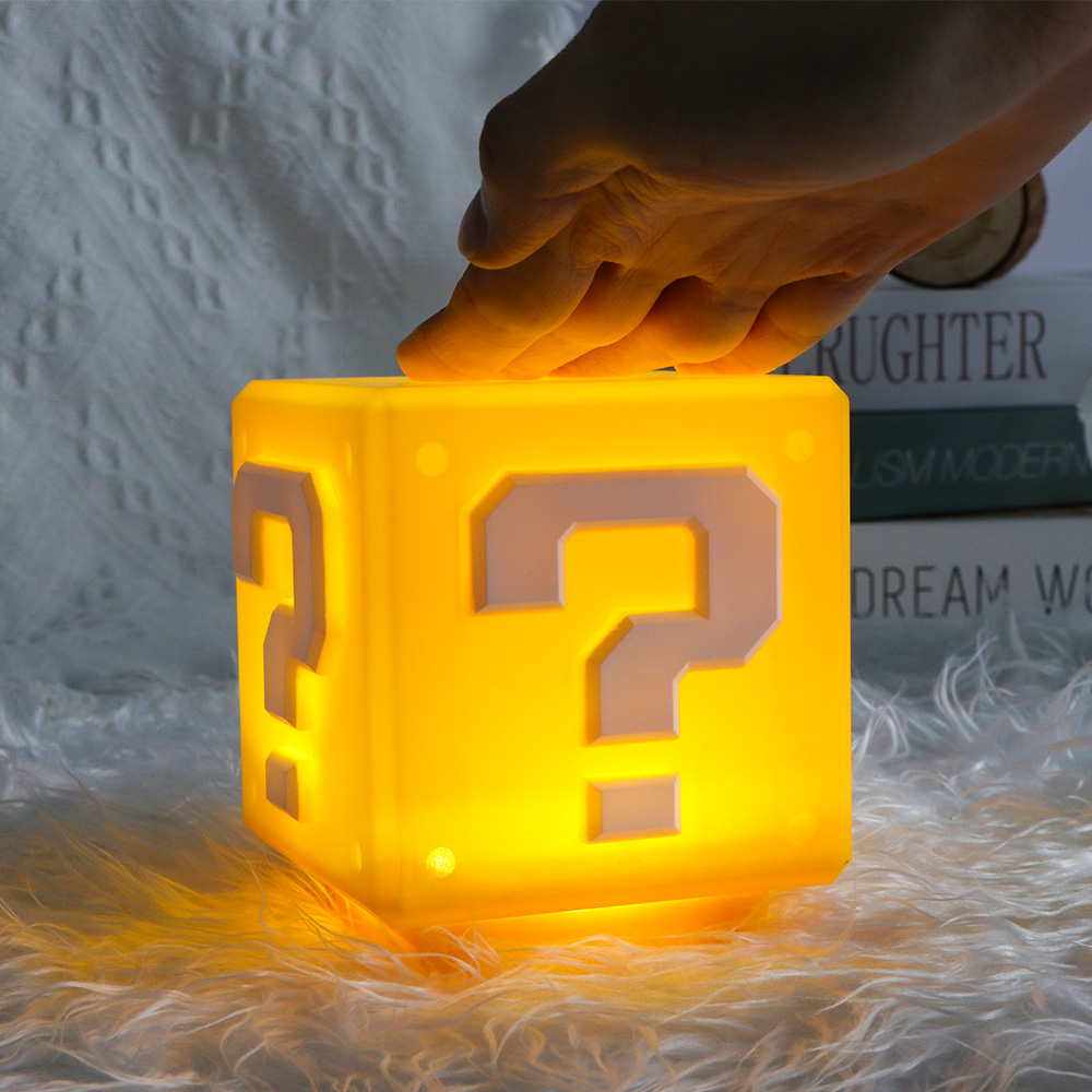 LED point d'interrogation veilleuse jeux jouet enfants astronaute atmosphère chambre lampe de Table USB charge enfants anniversaire cadeau de noël