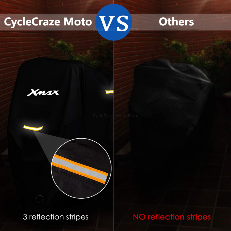 Motorrad Abdeckung Wasserdichte Outdoor Roller UV Schutz Staub Regen Abdeckung Für Yamaha XMAX X-MAX 125 250 300 400