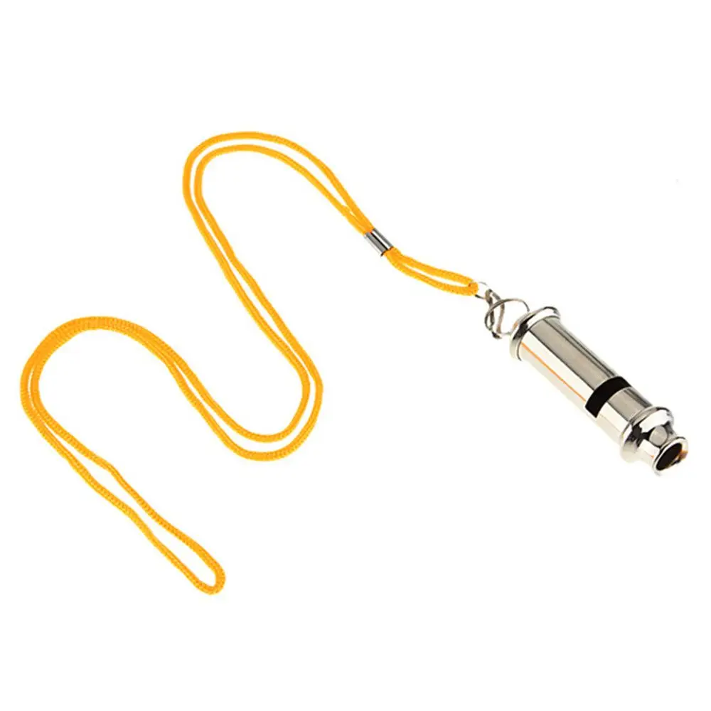 Überlebens pfeife Metall pfeife Notfall mit Lanyard tragbare Sicherheits warn pfeife
