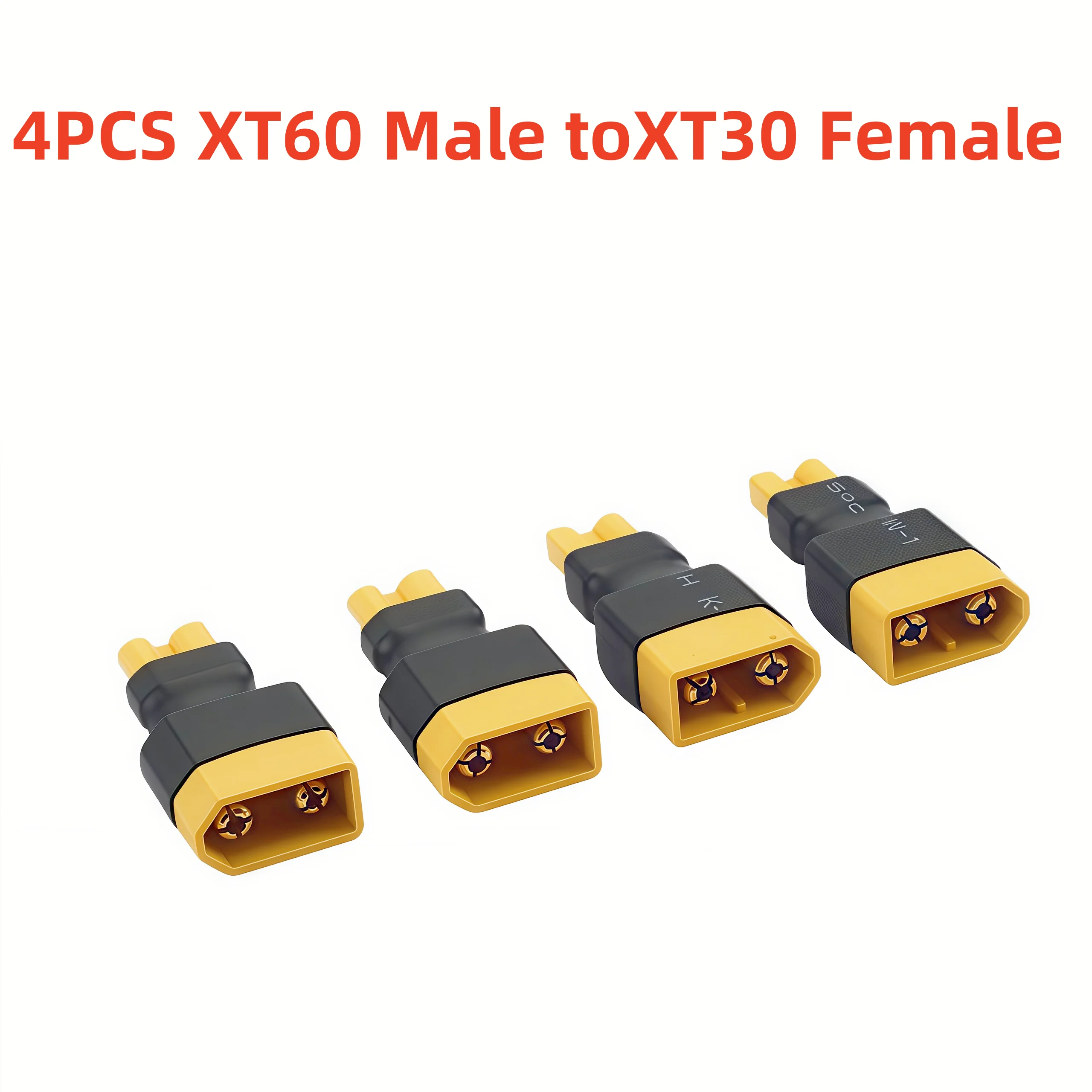 4PCS männlich/weiblich XT60 auf XT30 Stecker weiblich männlich Adapter Konverter Stecker