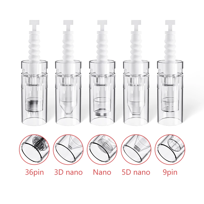 Wkład bagnetowy Microneedling do wymiennych igieł do tatuażu N2/M5/M7/MYM Derma Pen 12/36PIn