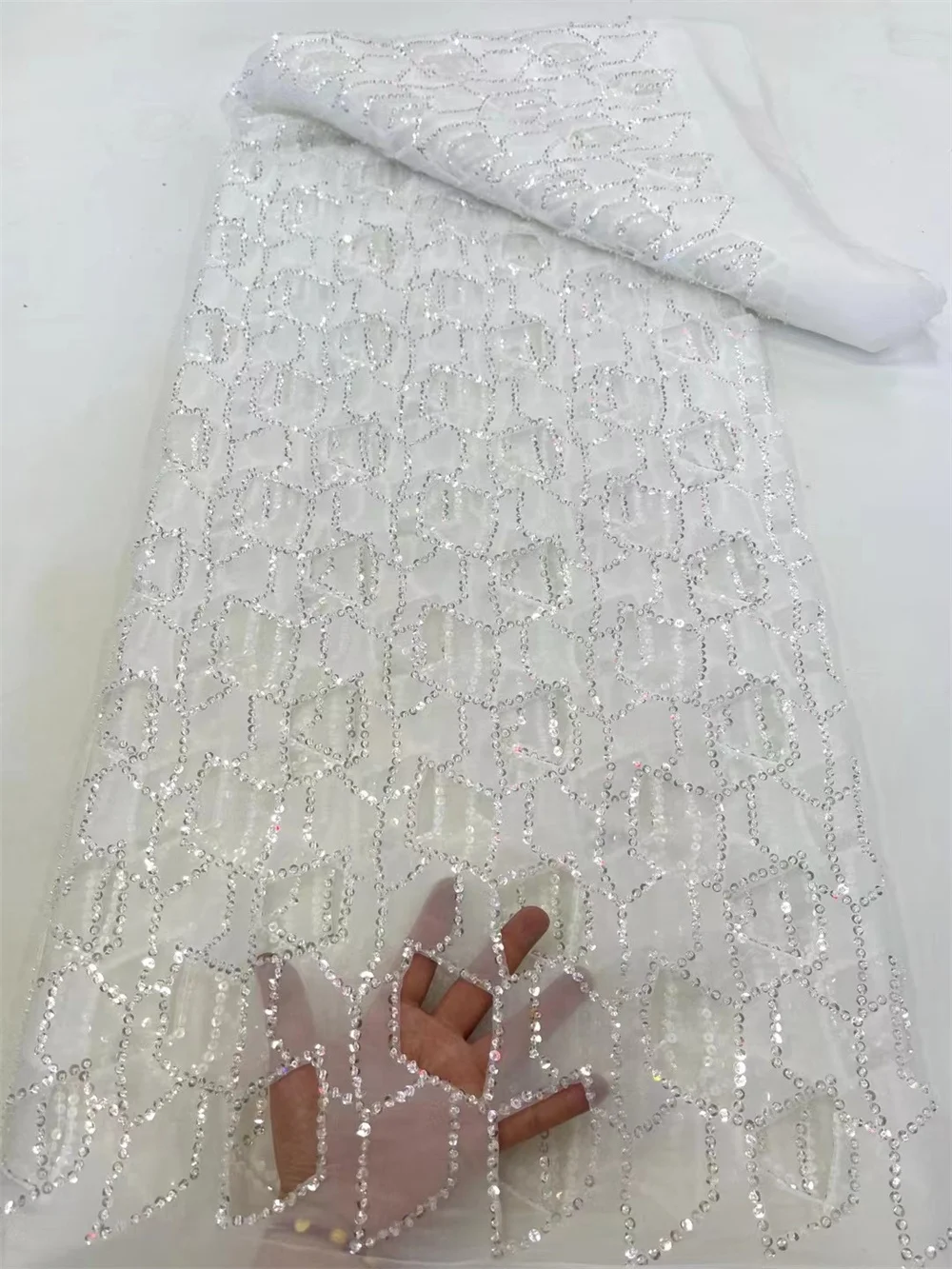 ผ้าลูกไม้ชีฟองแอฟริกัน2024คุณภาพสูงวัสดุลูกไม้สีดำไนจีเรียผ้าลูกไม้ฝรั่งเศสสำหรับงานแต่งงานของผู้หญิง DreYa07-2