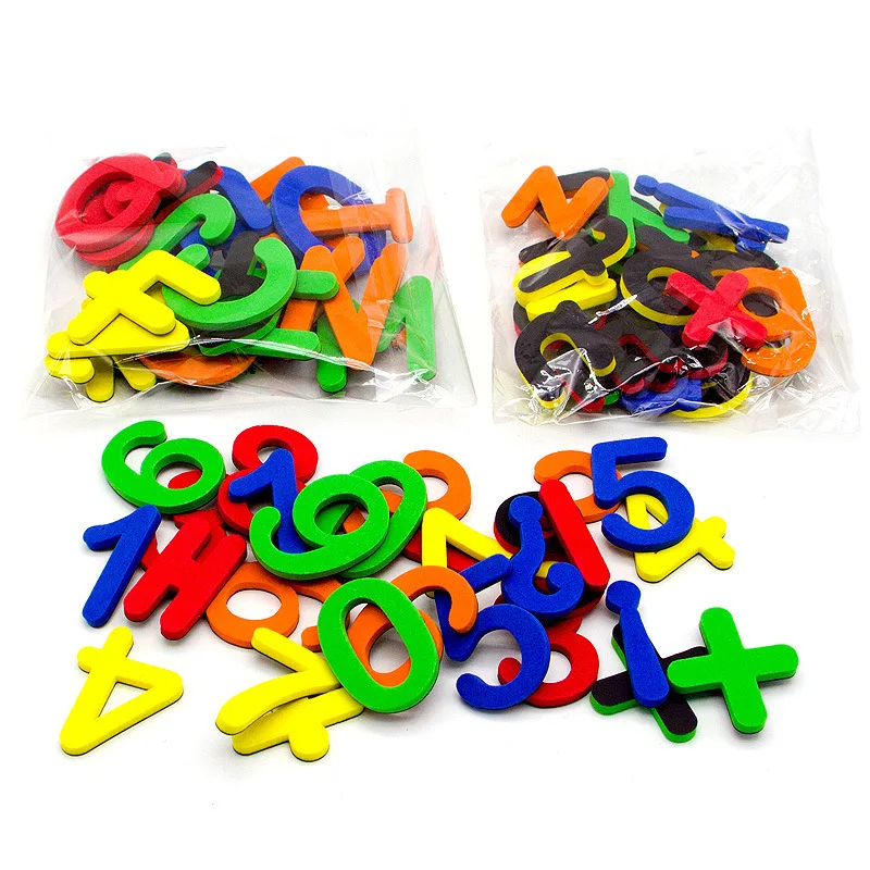 Magnetic Letters Numbers Alphabet ABC 123 Fridge Magnets Plastic Educational Preschool Learning Toy Set Uppercase Lowercase Math