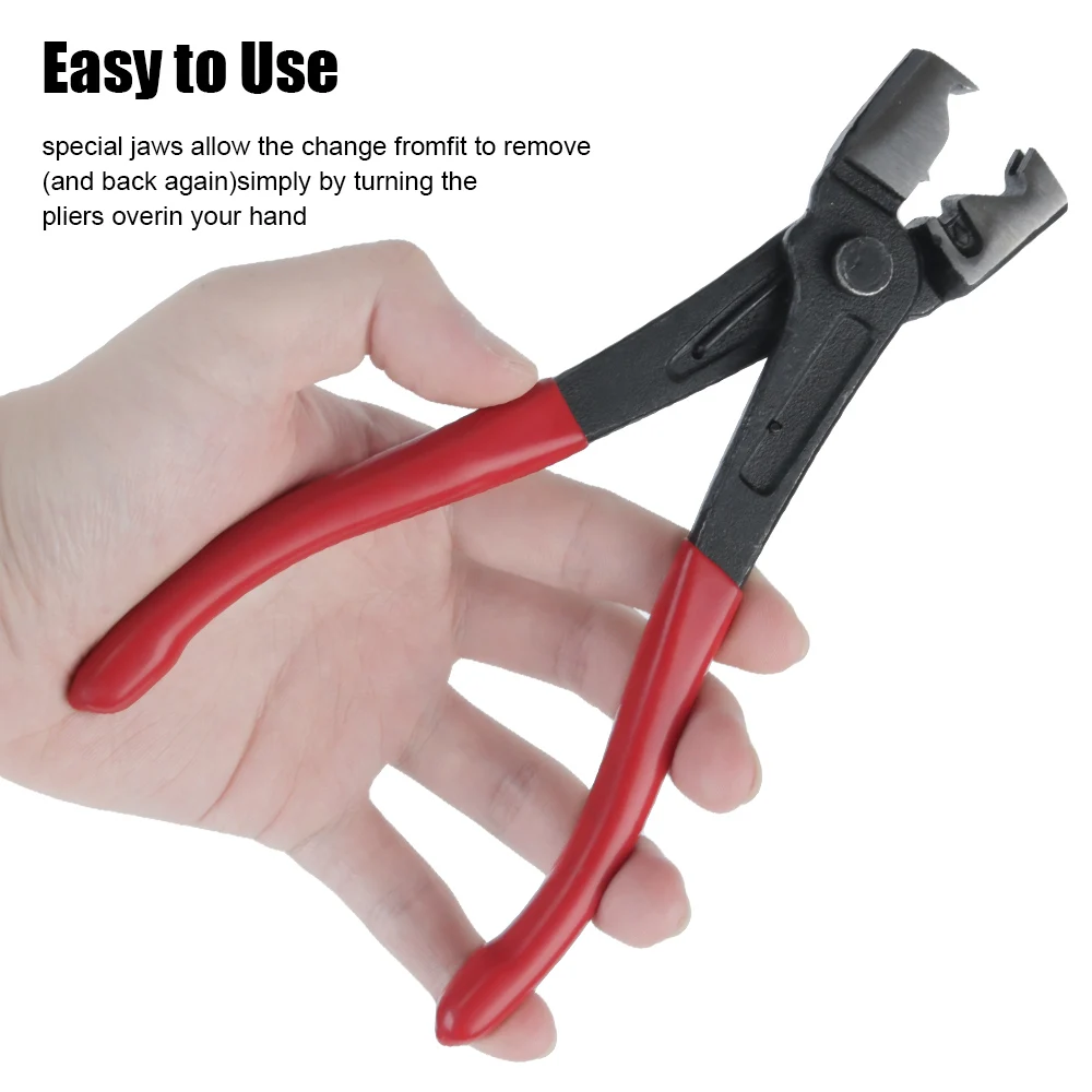 ท่อน้ํา CLAMP COLLAR ท่อคลิป CLAMP คีมซ่อมรถยนต์เครื่องมือ R ประเภทรถท่อน้ํามัน CRIMPING Plier