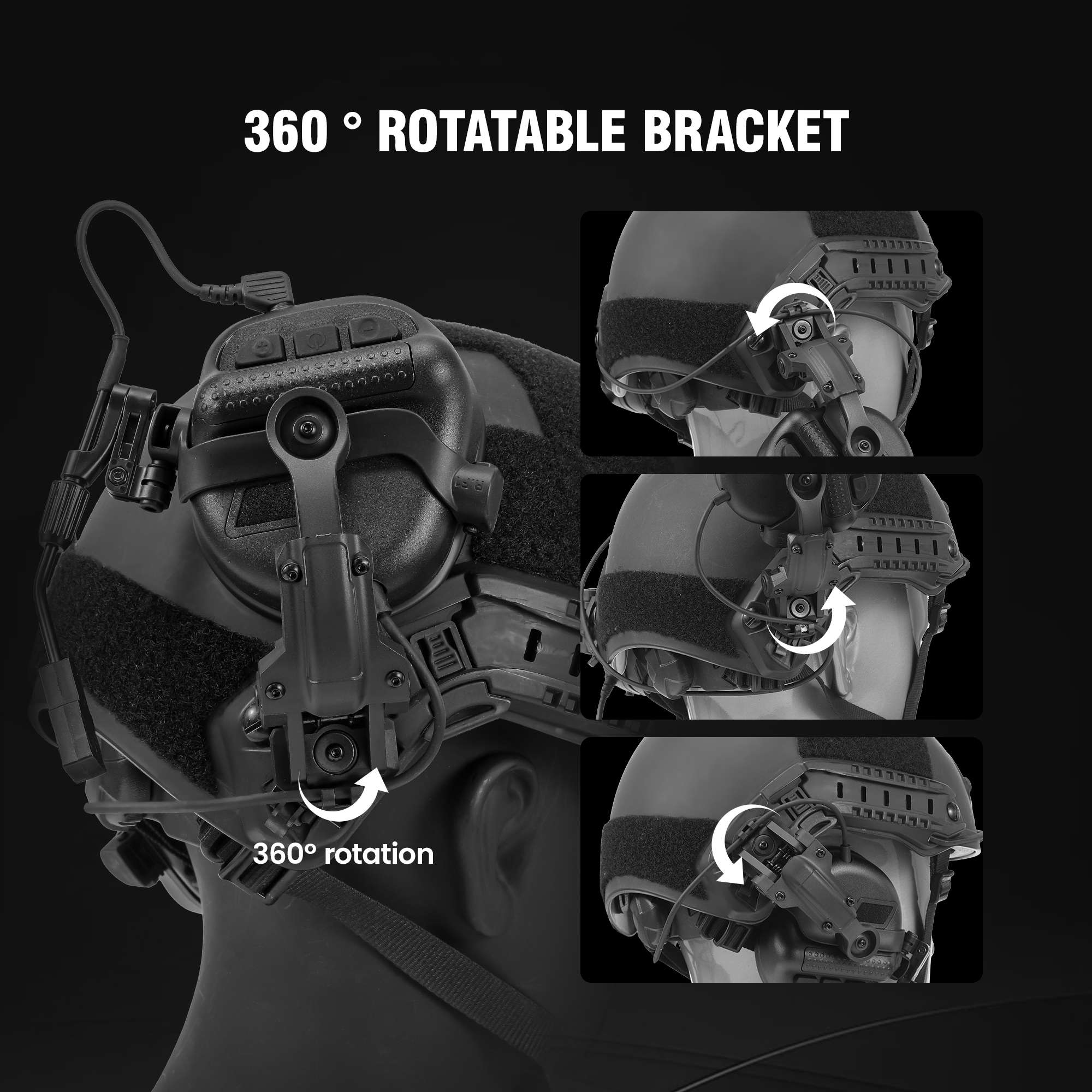 Army Shooting Earmuffs Tactical Hunting Headset Electronic Hearing Protector Active Noise Reduction Sound Pickup Headphone