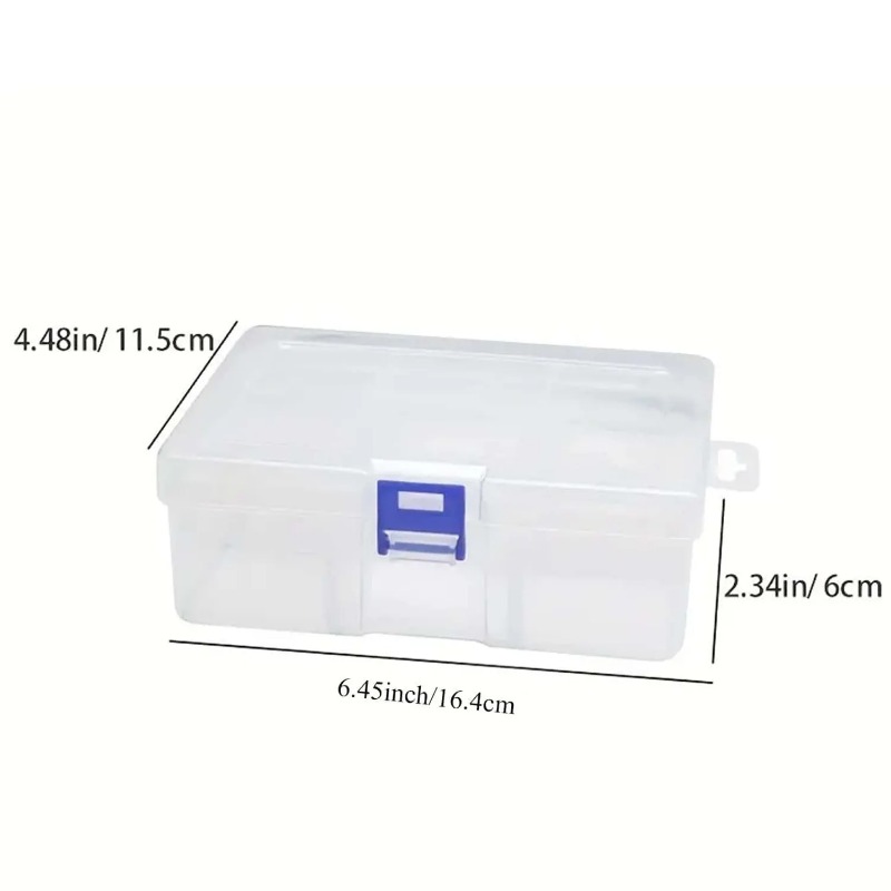 Cajas de almacenamiento de plástico transparente para joyería, accesorios de Hardware, artículos pequeños, manualidades, cosméticos