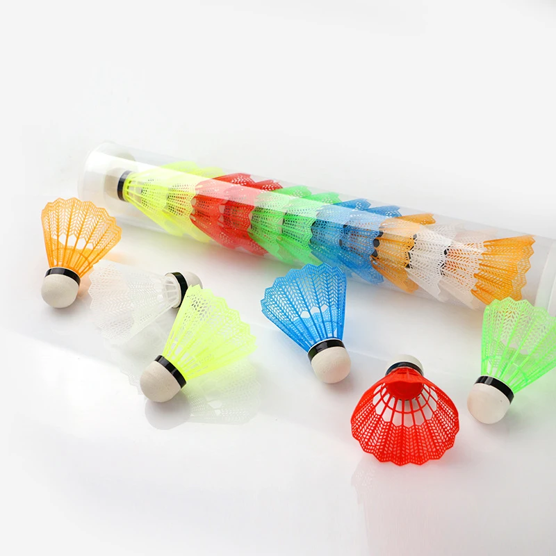 Juego de 12 bolas de espuma de bádminton, juego de volantes coloridos, juegos deportivos de ocio