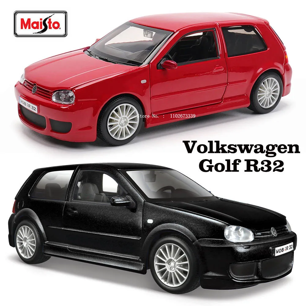 Maisto 1:24 フォルクスワーゲン ゴルフ R32 車アンティークカー静的ダイカスト車グッズモデルカーのおもちゃギフト潮遊び
