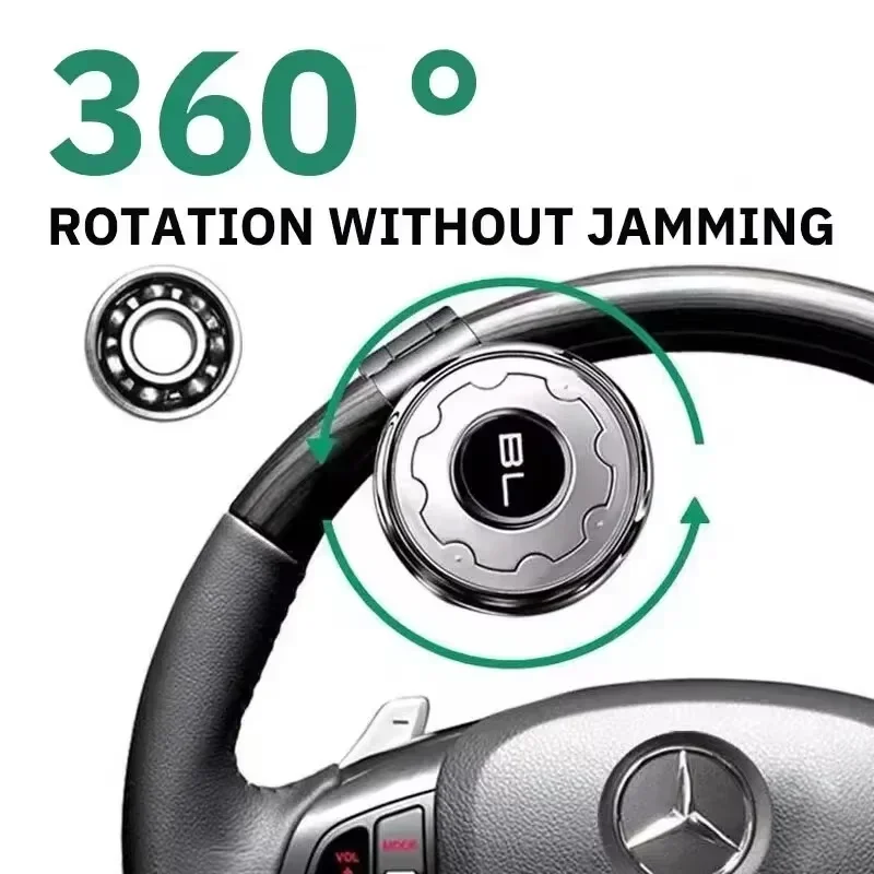 Universele Auto Stuurwiel Booster Spinner Knop 360 Graden Rotatie Bal Handvat voor Auto Semi Truck Heftrucks Auto-onderdelen